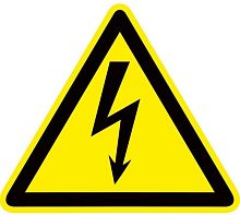 Знак пластик "Опасность поражения электрическим током" (Молния) W08 150х150мм PROxima | код pn-1-02 | EKF